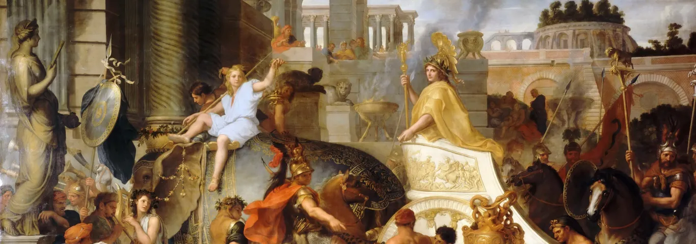Entry of Alexander into Babylon by Charles Le Brun (1665)